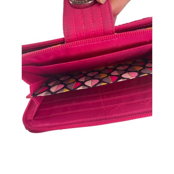 Vera Bradley Turn Lock Wallet Pink - Picture 5 of 5